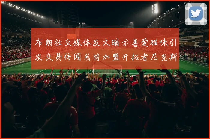 布朗社交媒体发文暗示喜爱猫咪引发交易传闻或将加盟开拓者尼克斯雷霆湖人